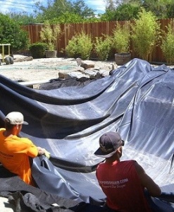 PVC pond liner
